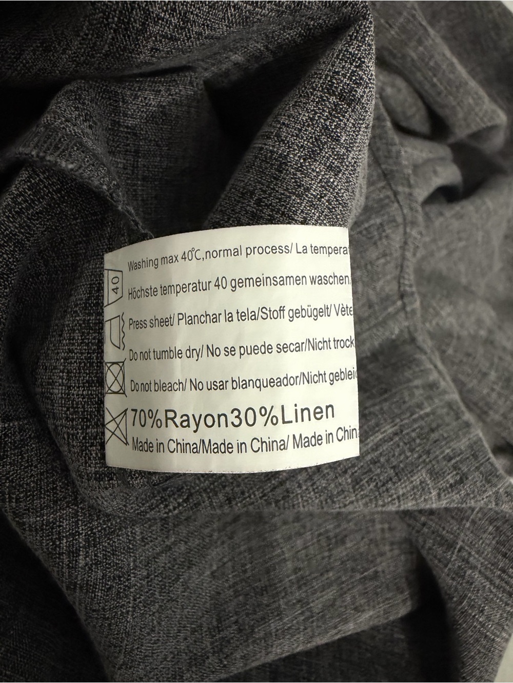 Coofandy Gray Men’s Button Down Shirt - Picture 5 of 5